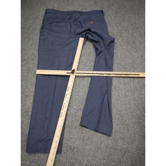 J. Crew Thompson Suit Men's Size 38S Slim Fit Blue w/ Brown Buttons 100% Wool - Picture 15 of 16